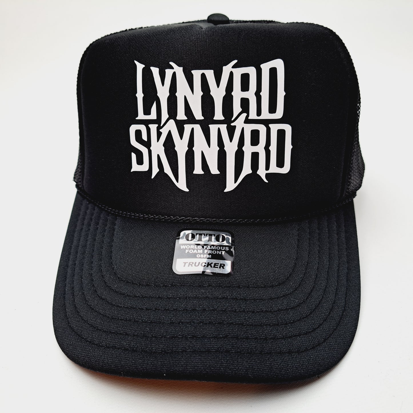 Lynyrd Skynyrd Foam Trucker Mesh Cap Hat Black Snapback