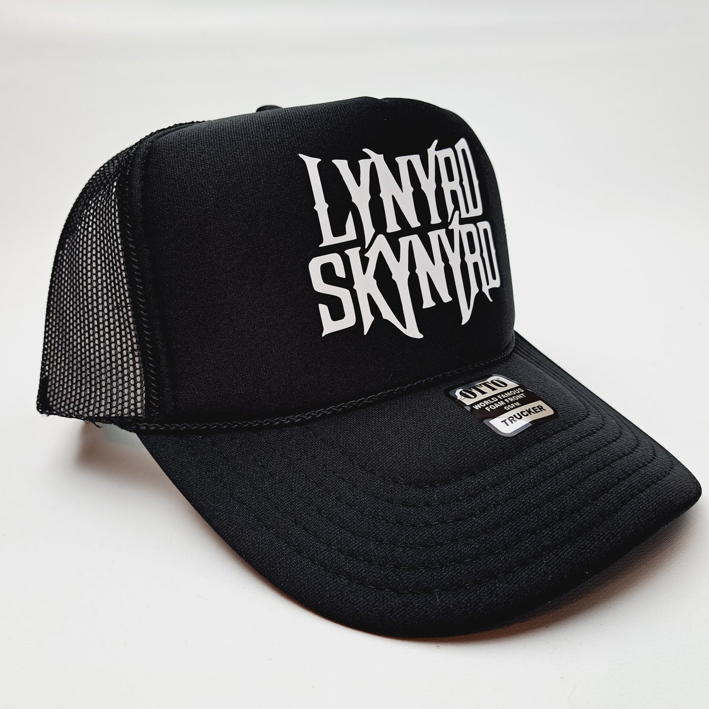 Lynyrd Skynyrd Foam Trucker Mesh Cap Hat Black Snapback