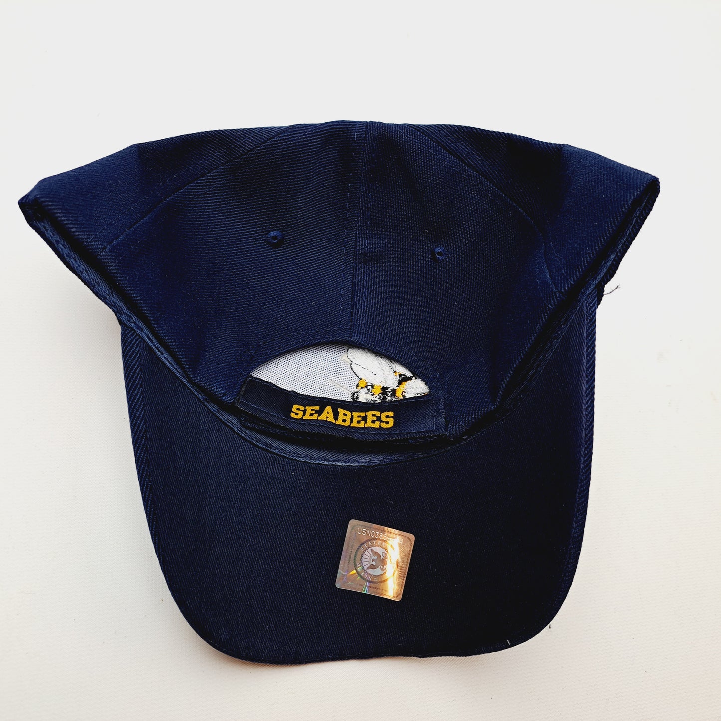 US Navy Seabees Can Do Men's Official Ball Cap Hat Embroidered Navy Blue Acrylic