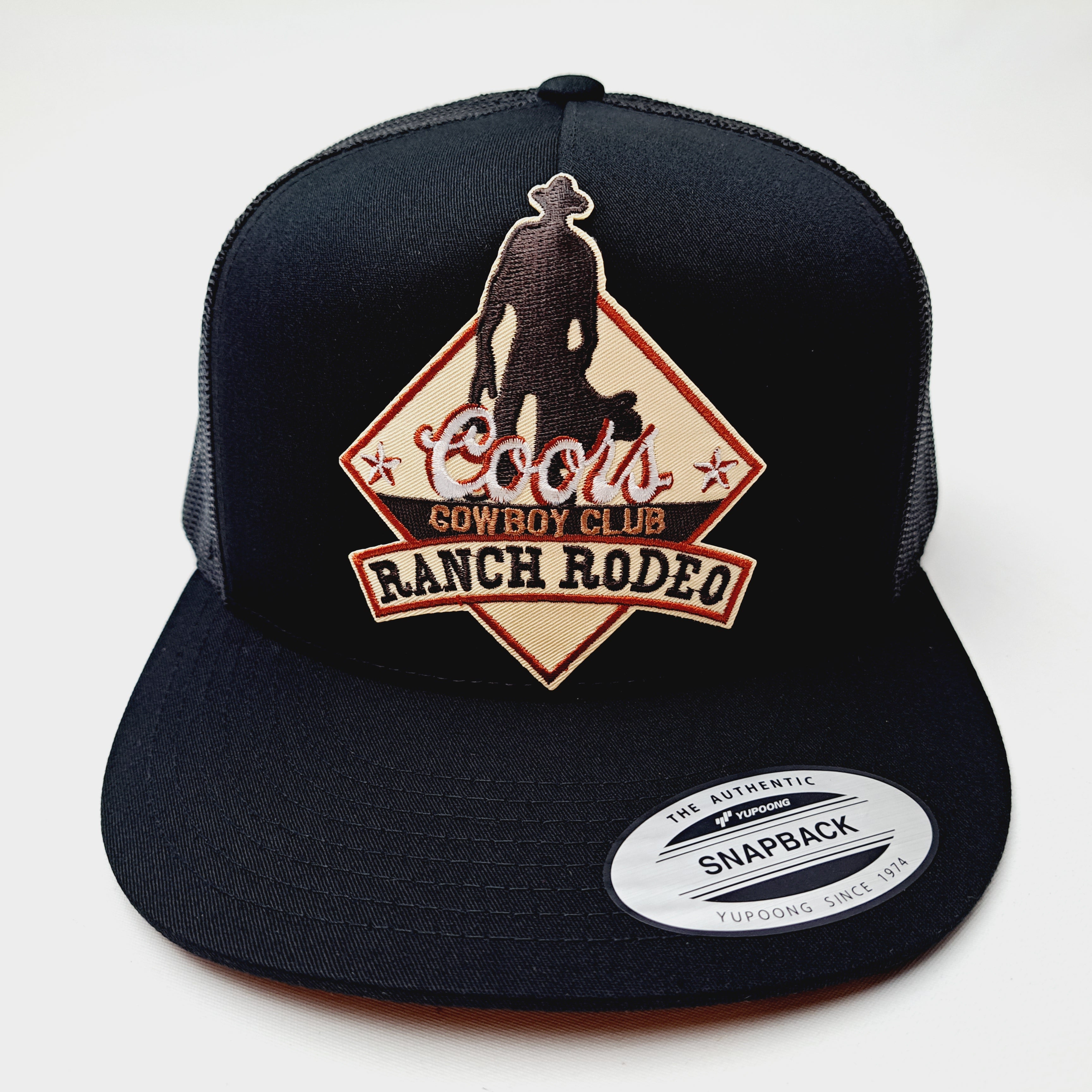 Coors Ranch Rodeo Patch Embroidered Vintage Patch Trucker Mesh Snapbac ...