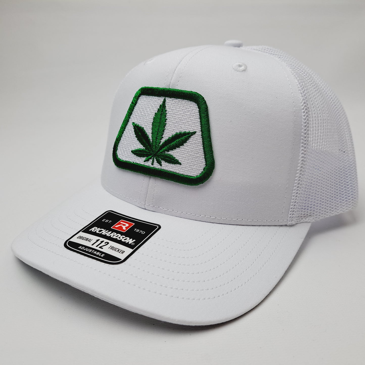 Pioneer Weed Embroidered Patch Richardson 112 Trucker Mesh Snapback Cap Hat