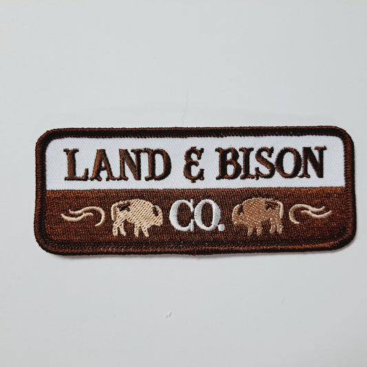 Land & Bison Embroidered Patch