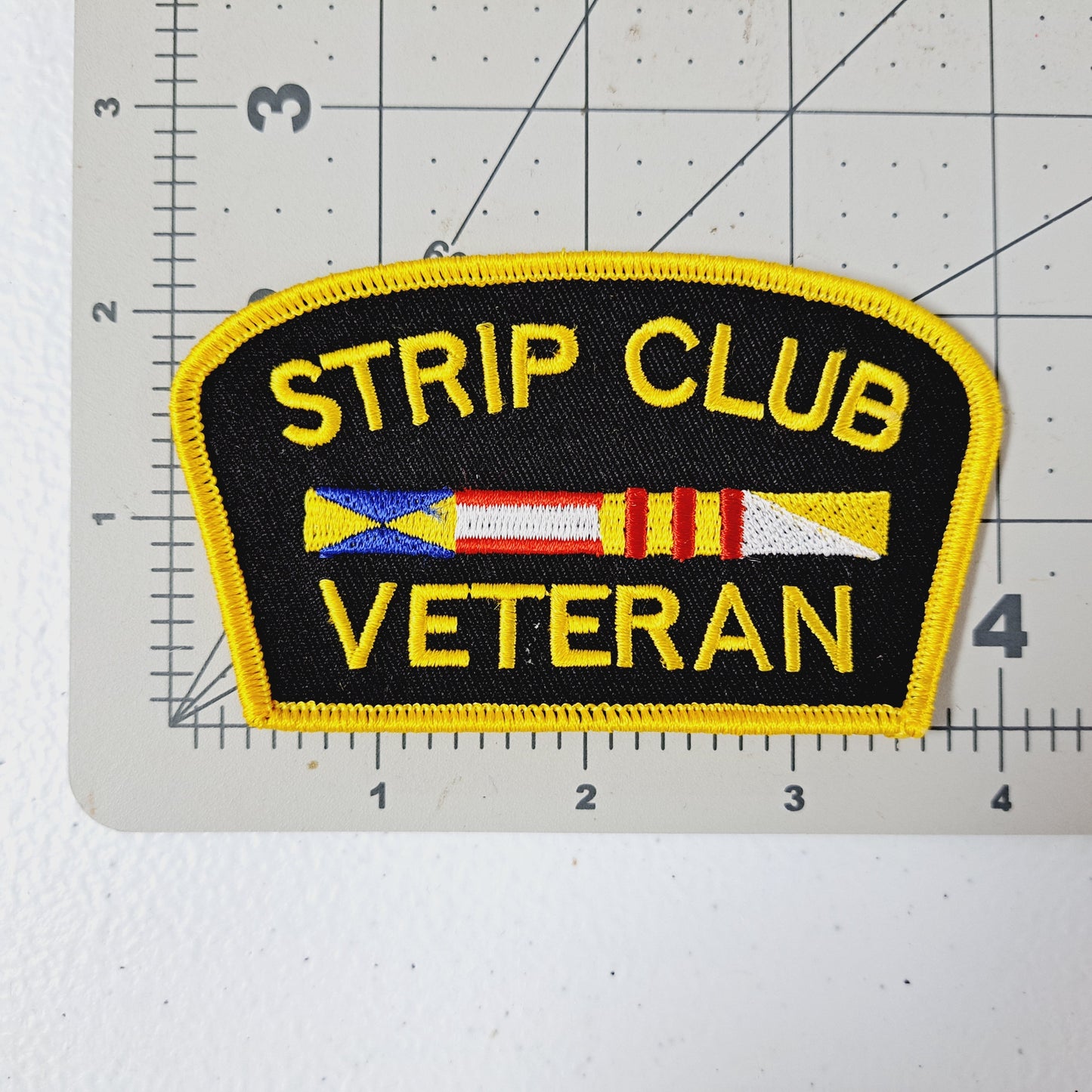 Strip Club Veteran Embroidered Patch