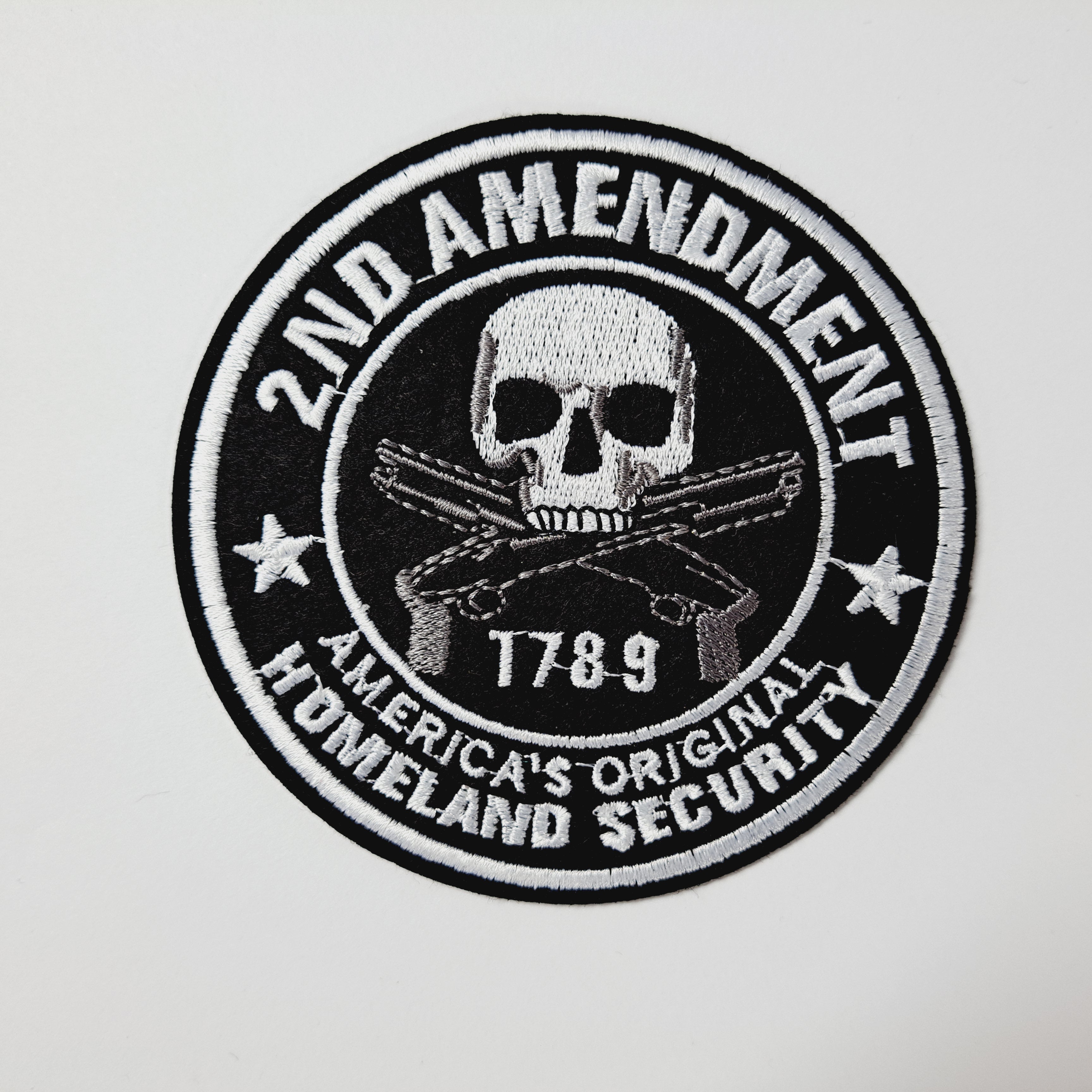 2 Amendment Patch 2nd Amendment Embroidered Patch 4 inch – Snapitback Hat Company