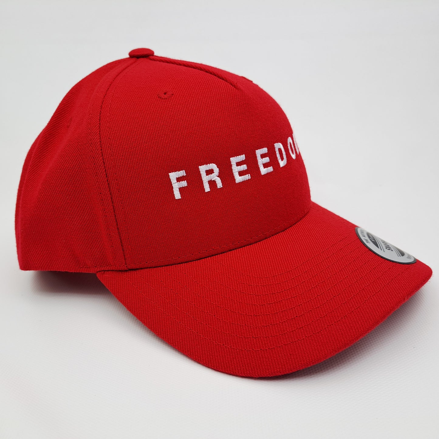 Freedom Charlie Kirk Embroidered Curved Bill Trucker Mesh Snapback Cap
