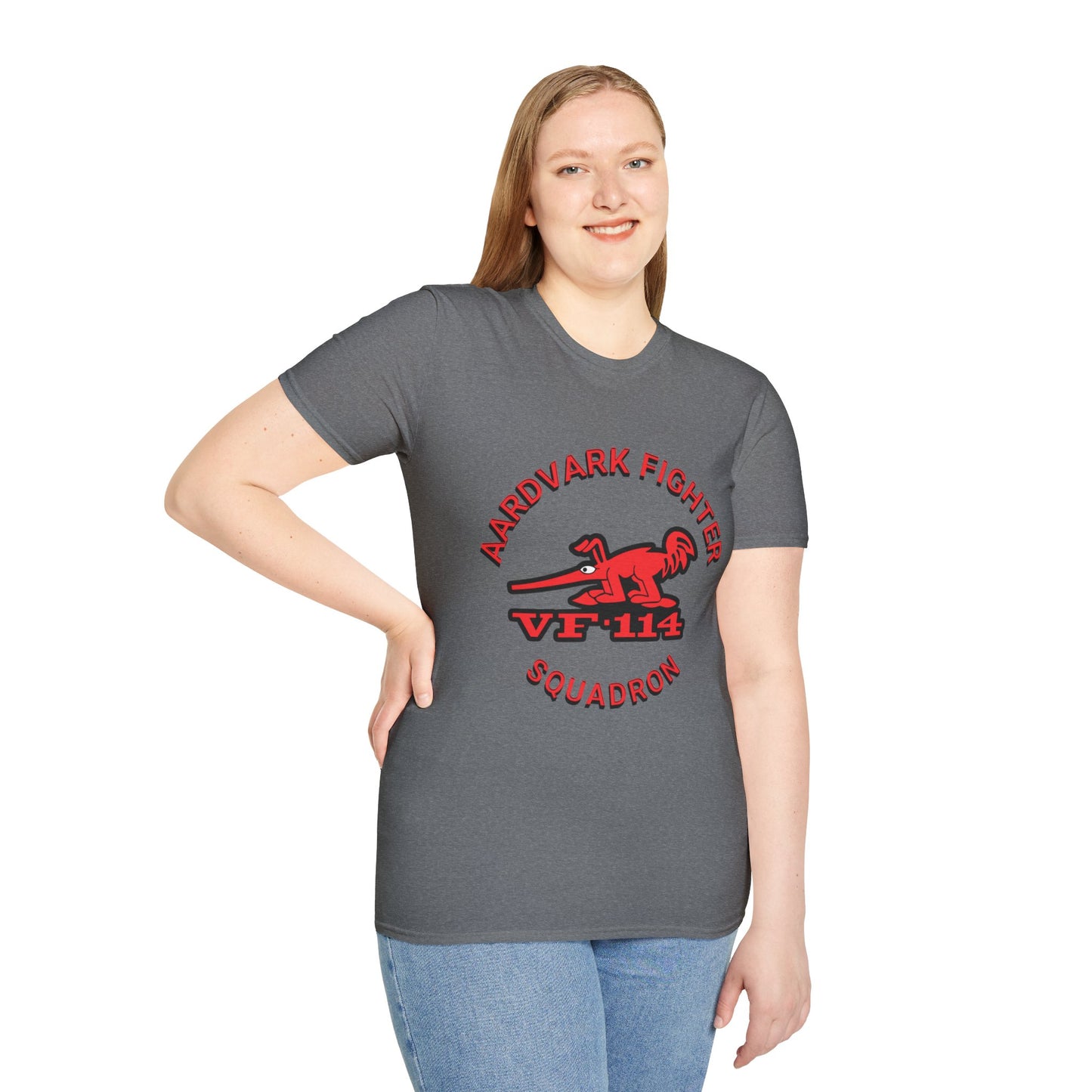 AARDVARK FIGHTER SQUADRON VF-114 Unisex Softstyle T-Shirt