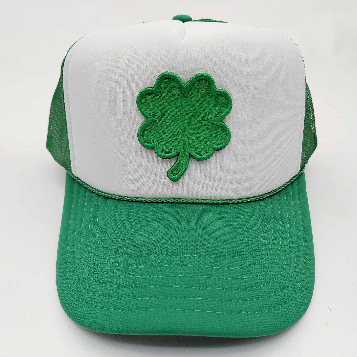 St. Patrick's Day Foam Mesh Trucker Snapback Embroidered Patch Hat Cap
