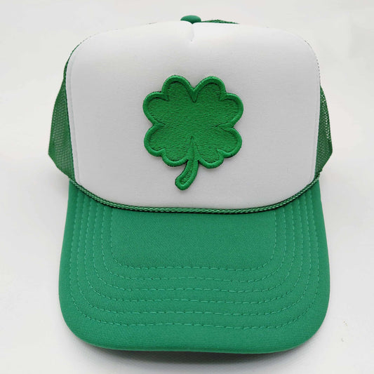 St. Patrick's Day Foam Mesh Trucker Snapback Embroidered Patch Hat Cap