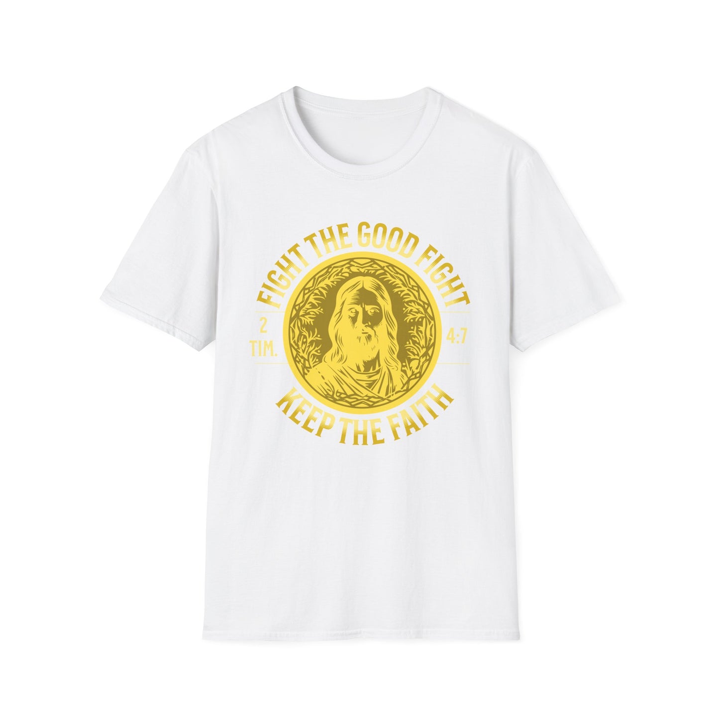 Fight The Good Fight 2 Tim. 4:7Jesus Christian Religious Faith T-Shirt Cotton Unisex Softstyle