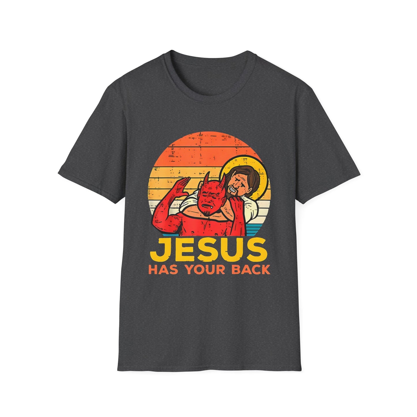 Jesus Has Your Back Unisex Softstyle T-Shirt Religious Christian Wear