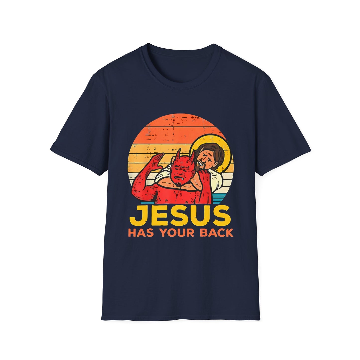 Jesus Has Your Back Unisex Softstyle T-Shirt Religious Christian Wear