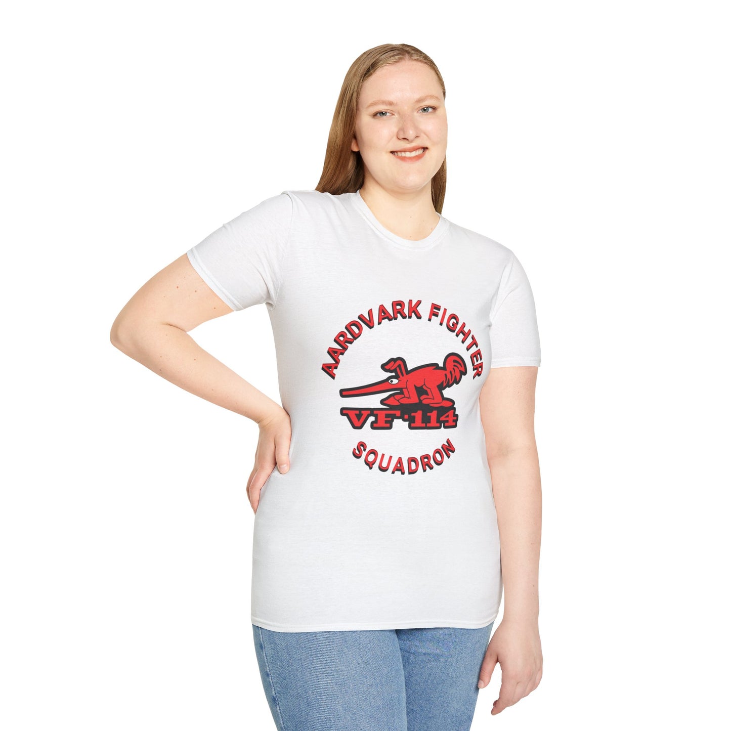 AARDVARK FIGHTER SQUADRON VF-114 Unisex Softstyle T-Shirt