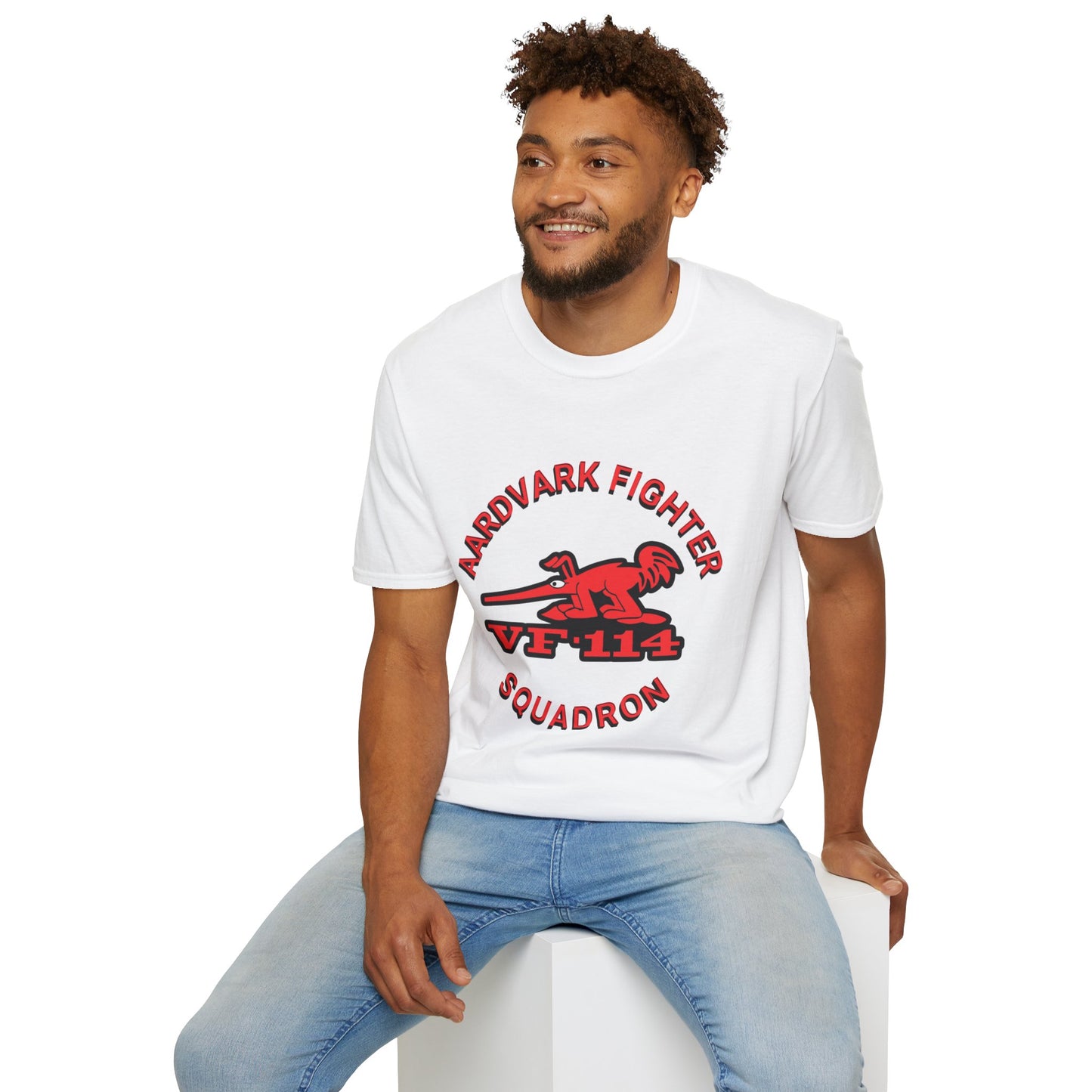 AARDVARK FIGHTER SQUADRON VF-114 Unisex Softstyle T-Shirt