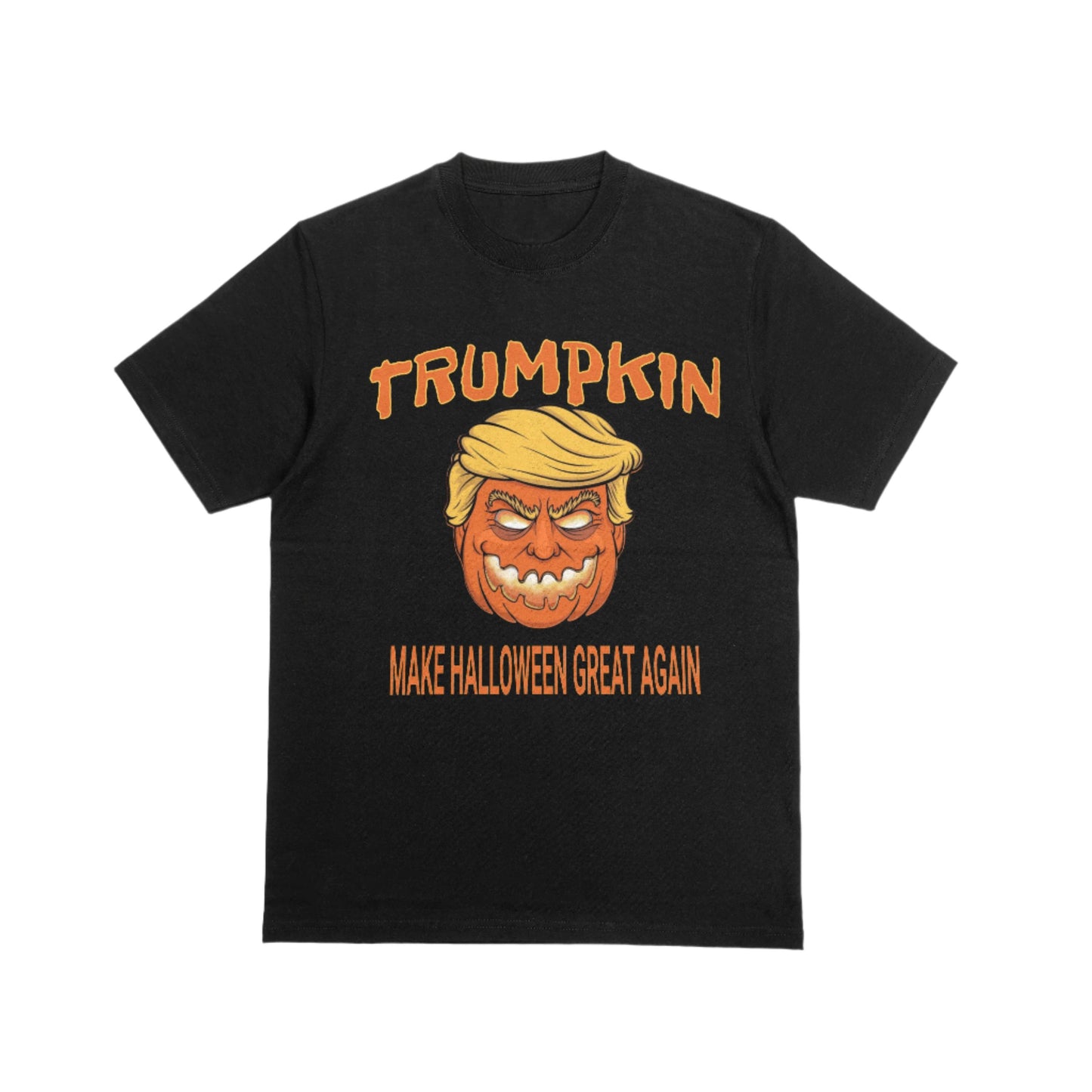 Trumpkin 2024 Donald Trump Halloween Funny Humorous T-shirt Black 100% Cotton