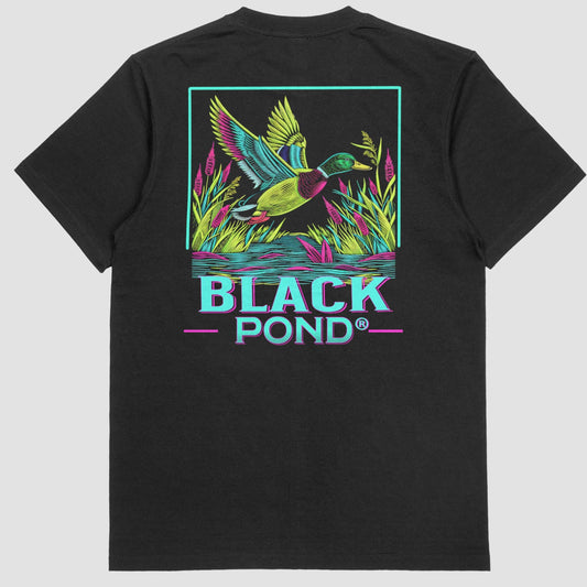 Black Pond "Pond Hopper" Mallard Duck T-shirt Game Bird Hunting Outdoors