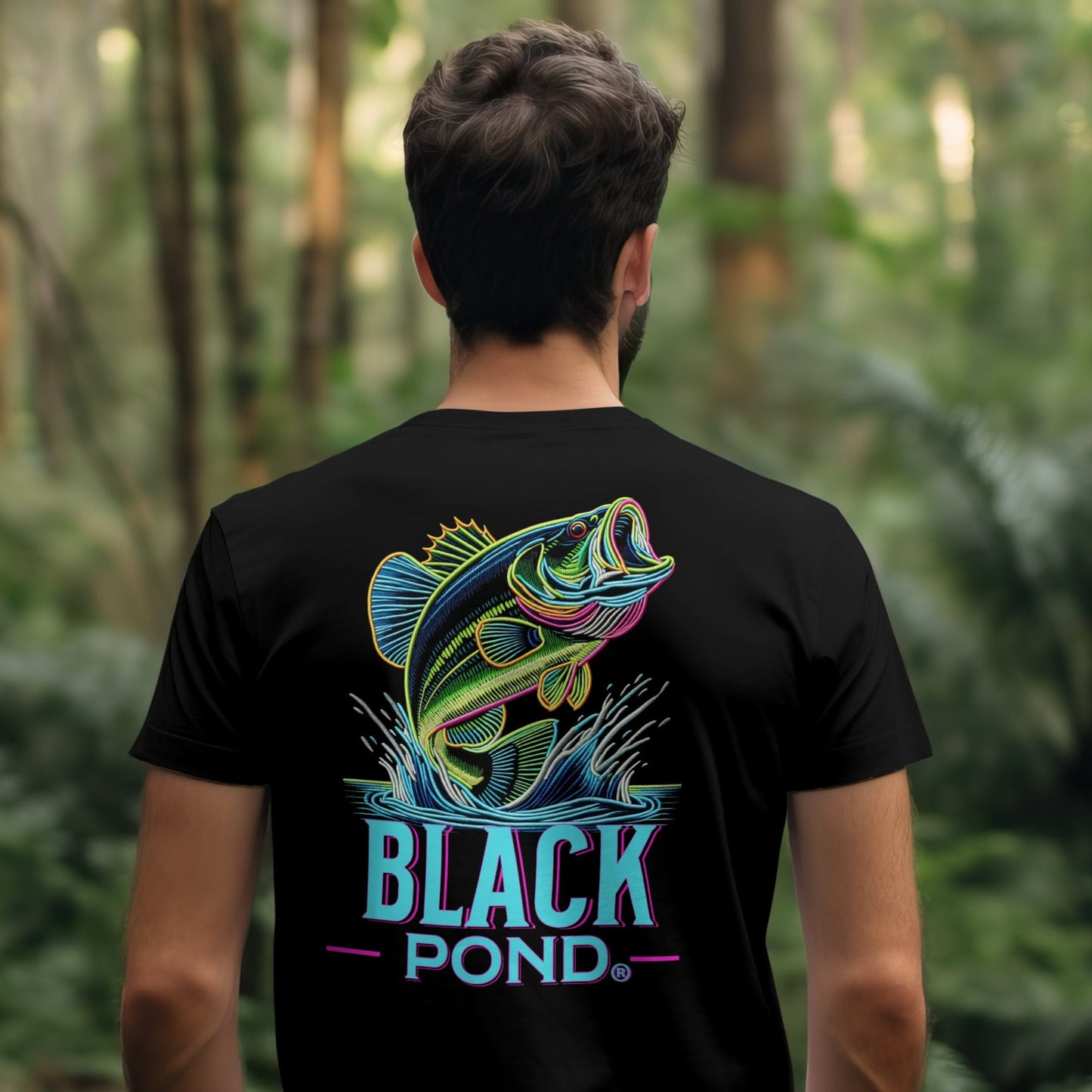 Black Pond "The Lunker" Bass Fishing T-shirt Outdoors