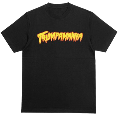 Trumpamania Trump MAGA 2024 Middle Finger Tshirt Black