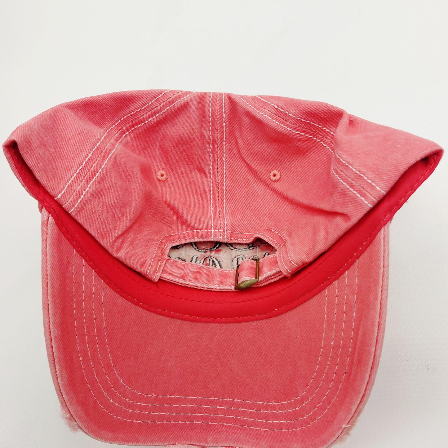 Dog Mom Distressed Adjustable Embroidered Hat Ragged Patch Cap