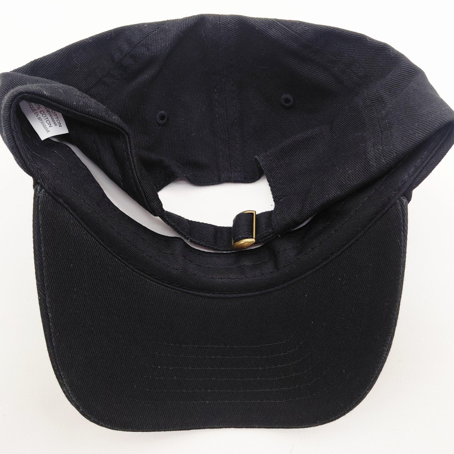 Breast Cancer Awareness Warrior Hat Cap Relaxed Cotton Black Embroidered