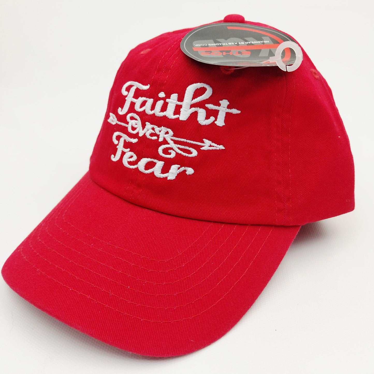 Faith Over Fear Women's Hat Cap Religious Cotton Embroidered