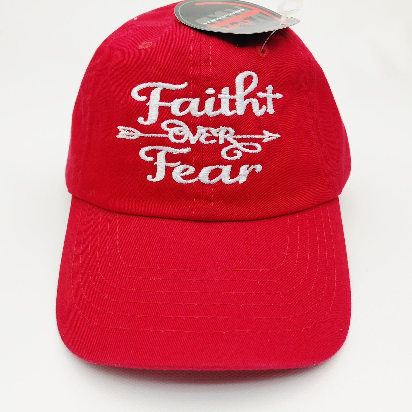 Faith Over Fear Women's Hat Cap Religious Cotton Embroidered