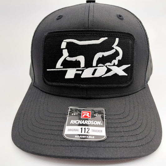 Fox Racing Richardson 112 Trucker Cap Hat Mesh Snapback Embroidered Patch