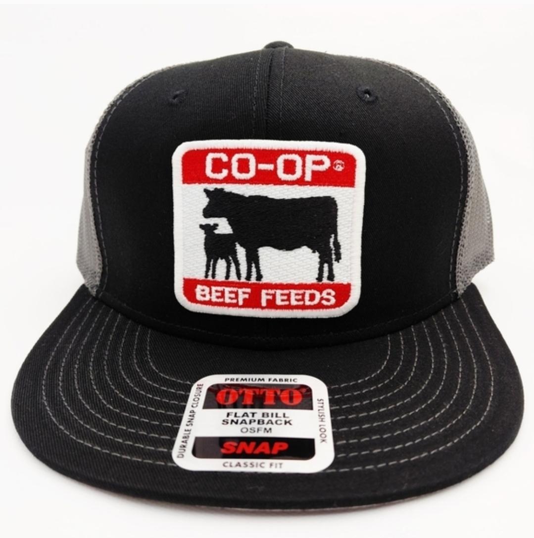 CO-OP Beef Feeds Trucker Cap Hat Mesh Snapback Textured Patch