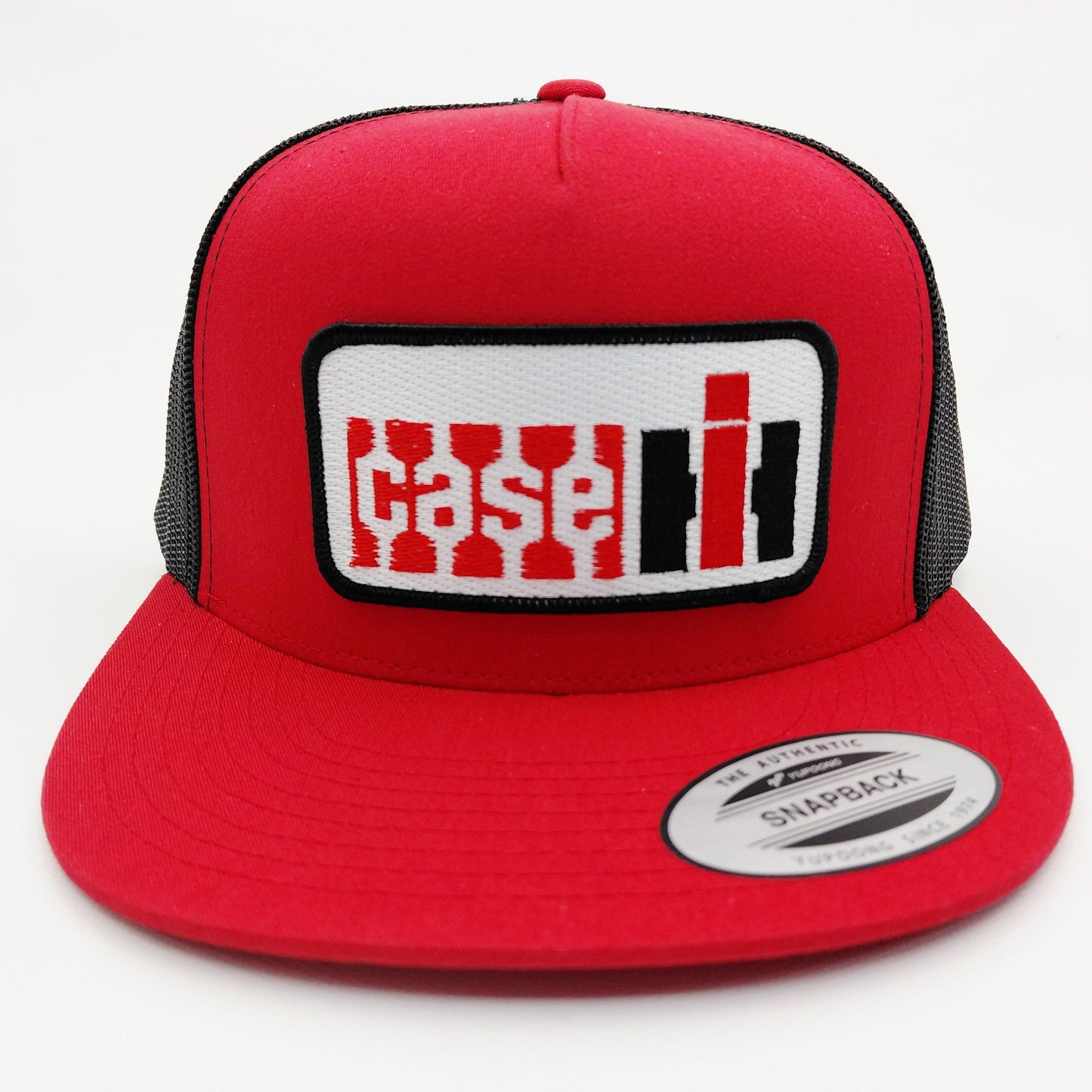 Case IH International Embroidered Patch Flat Bill Trucker Mesh Snapback Cap Hat