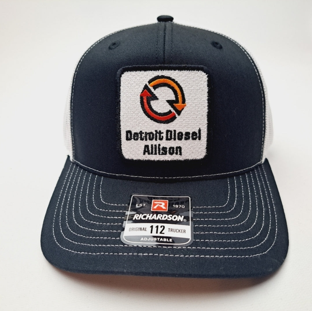 Detroit Diesel Allison Richardson 112 Embroidered Patch Curved Bill Mesh Snapback Cap Hat
