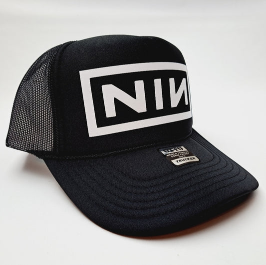 Nine Inch Nails Rock Band Foam Mesh Trucker Snapback Black