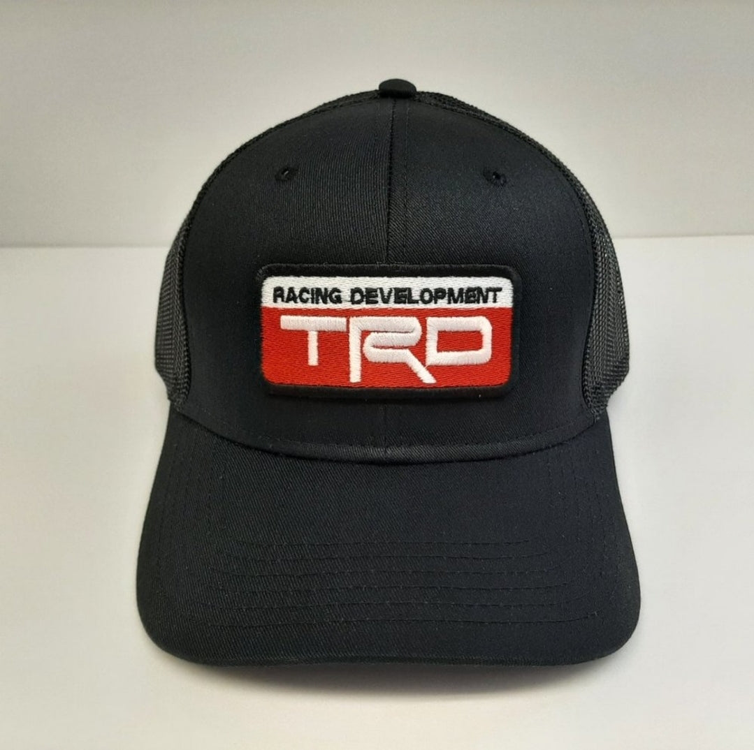 Toyota TRD Embroidered Patch Mesh Trucker Snapback Black