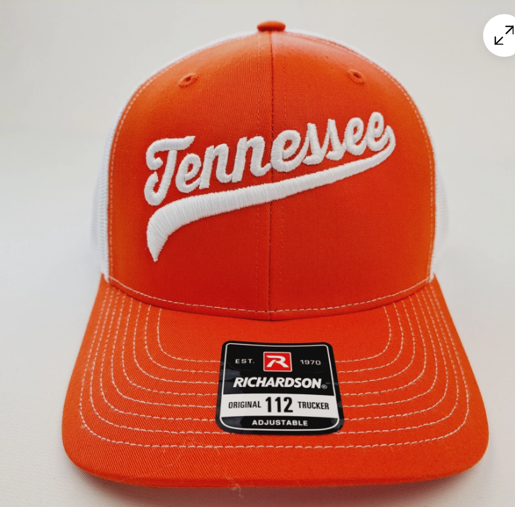 Tennessee Volunteers Football Richardson 112 Mesh Snapback Cap Hat Puff Embroidered