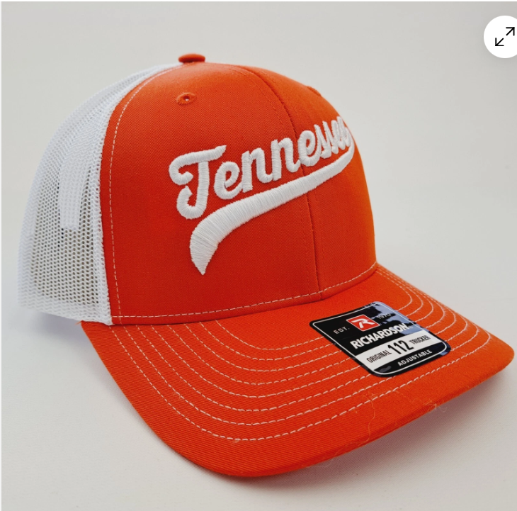 Tennessee Volunteers Football Richardson 112 Mesh Snapback Cap Hat Puff Embroidered