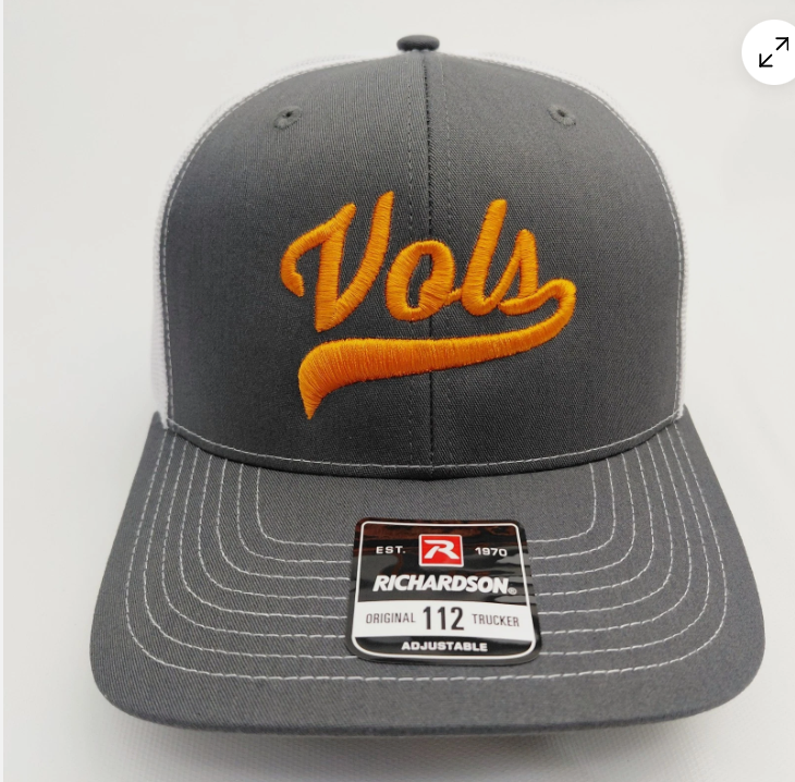 Tennessee Volunteers Football Richardson 112 Mesh Snapback Cap Hat Puff Embroidered