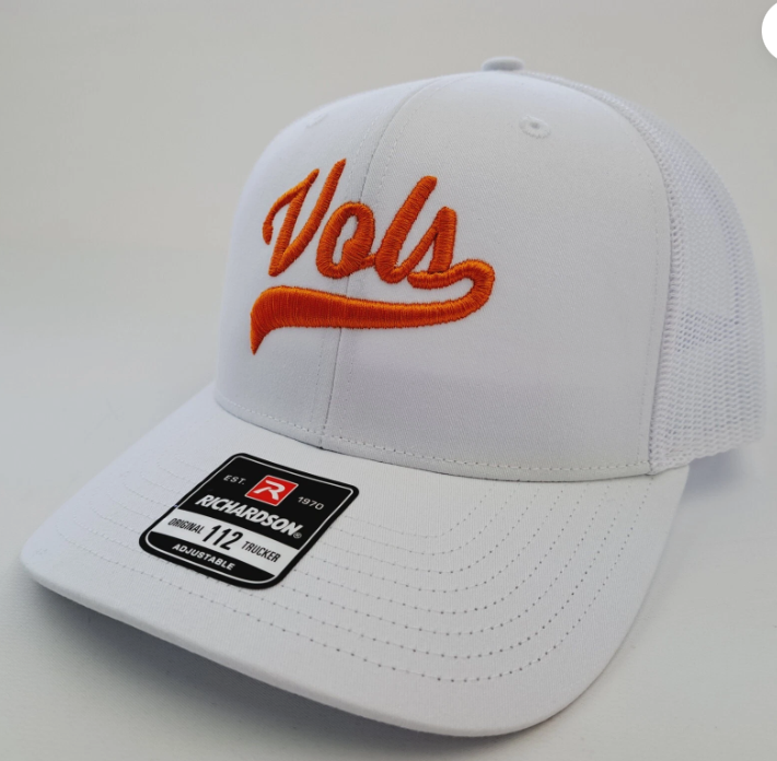 Tennessee Volunteers Football Richardson 112 Mesh Snapback Cap Hat Puff Embroidered