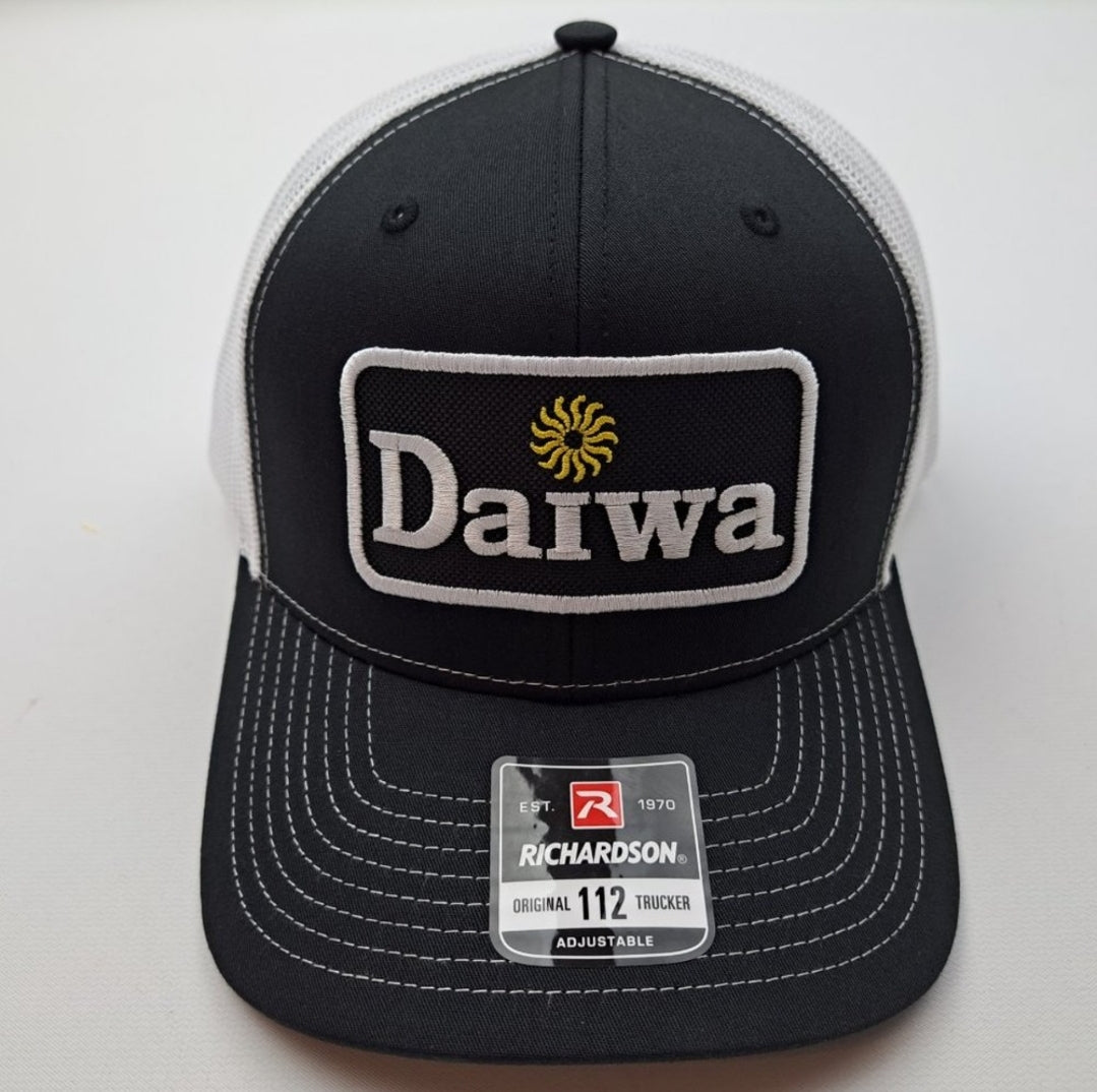 Diawa Richardson 112 Embroidered Patch Curved Bill Mesh Snapback Cap Hat