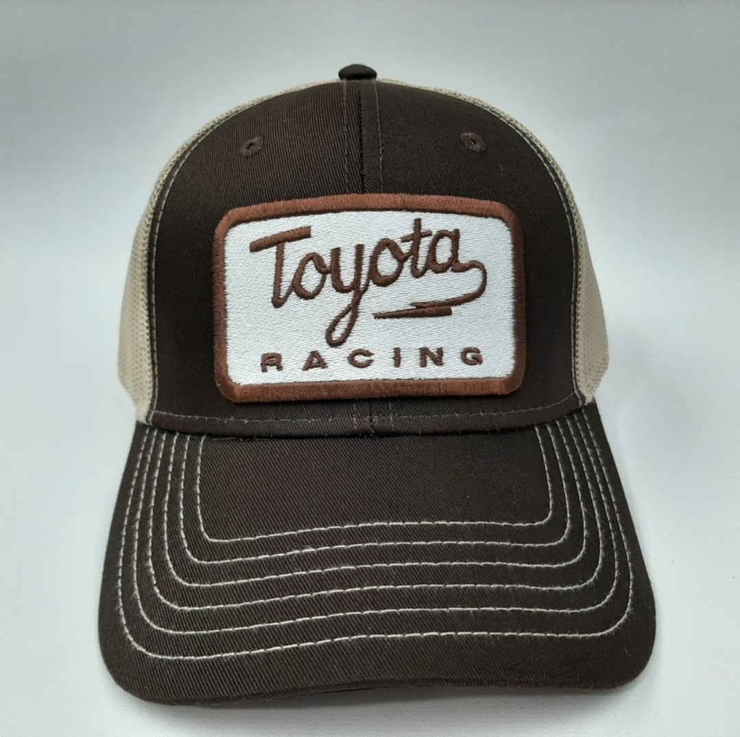 Toyota Racing Embroidered Patch Trucker Mesh Snapback Brown