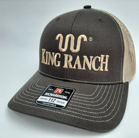 King Ranch Richardson 112 Embroidered Curved Bill Mesh Snapback Cap Hat