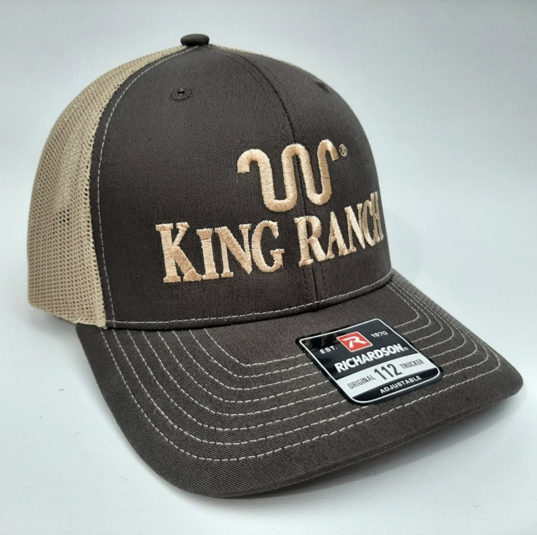 King Ranch Richardson 112 Embroidered Curved Bill Mesh Snapback Cap Ha ...