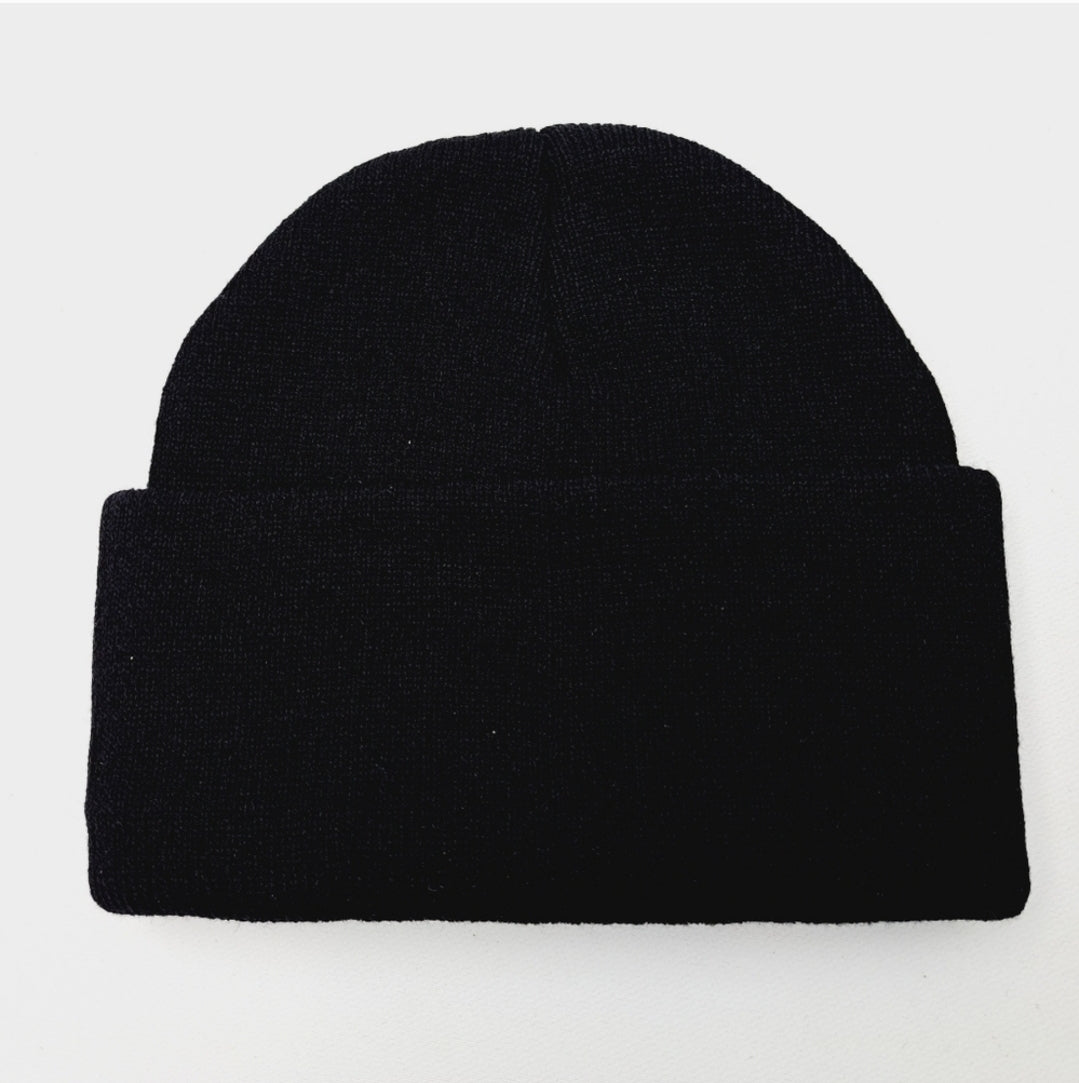 Thrasher Magazine Embroidered Patch Beanie Black