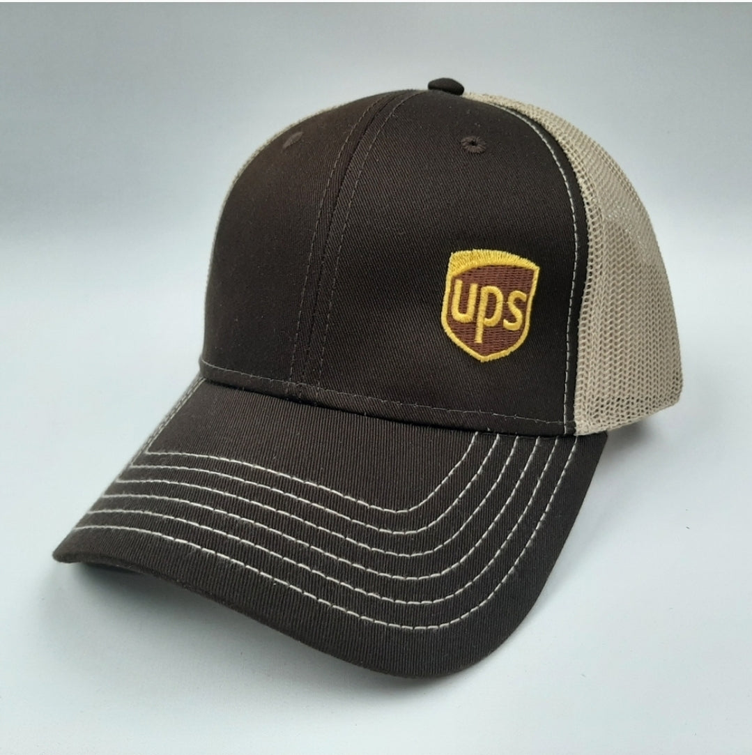 UPS United Parcel Service Baseball Cap Curved Bill Trucker Mesh Snapback