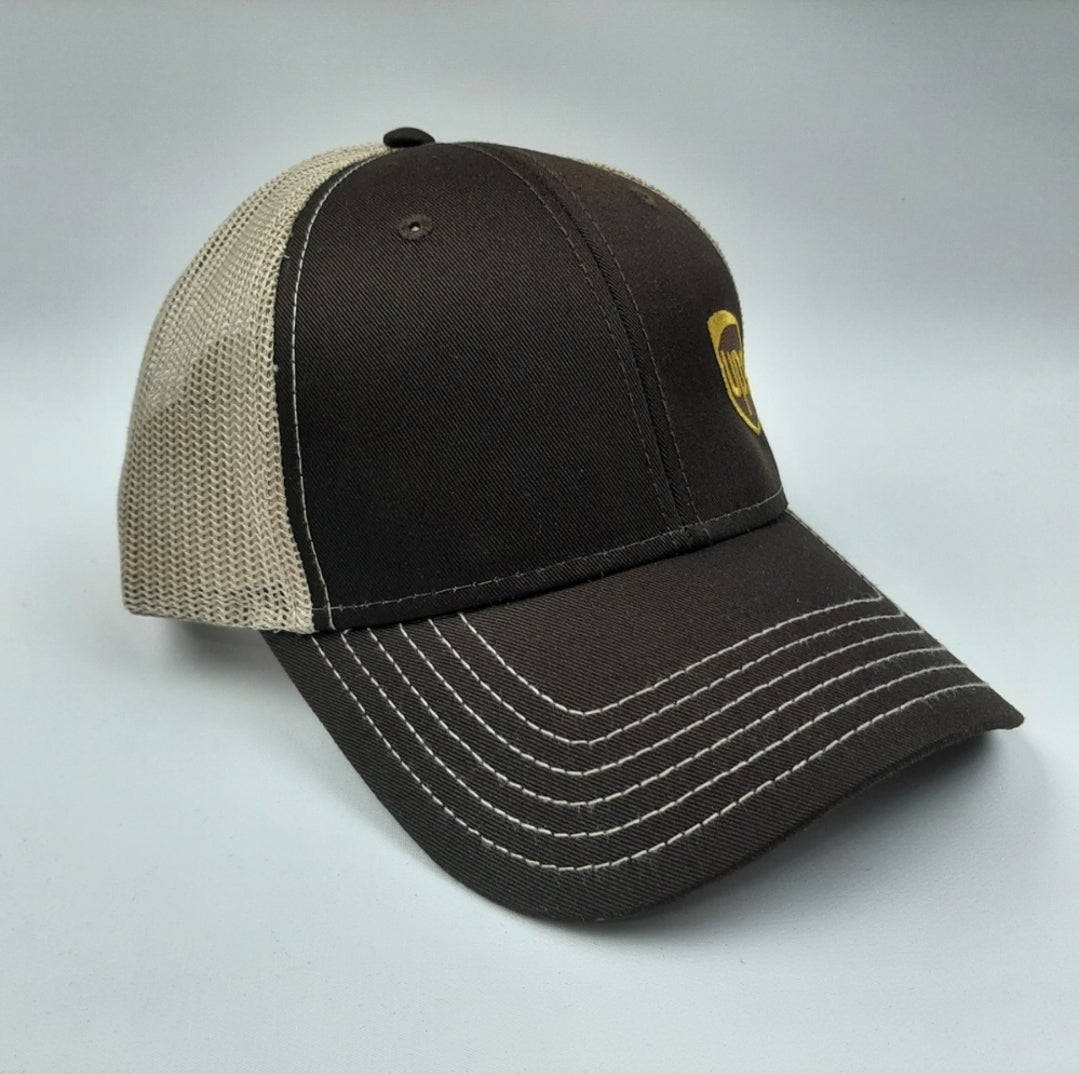 UPS United Parcel Service Baseball Cap Curved Bill Trucker Mesh Snapback