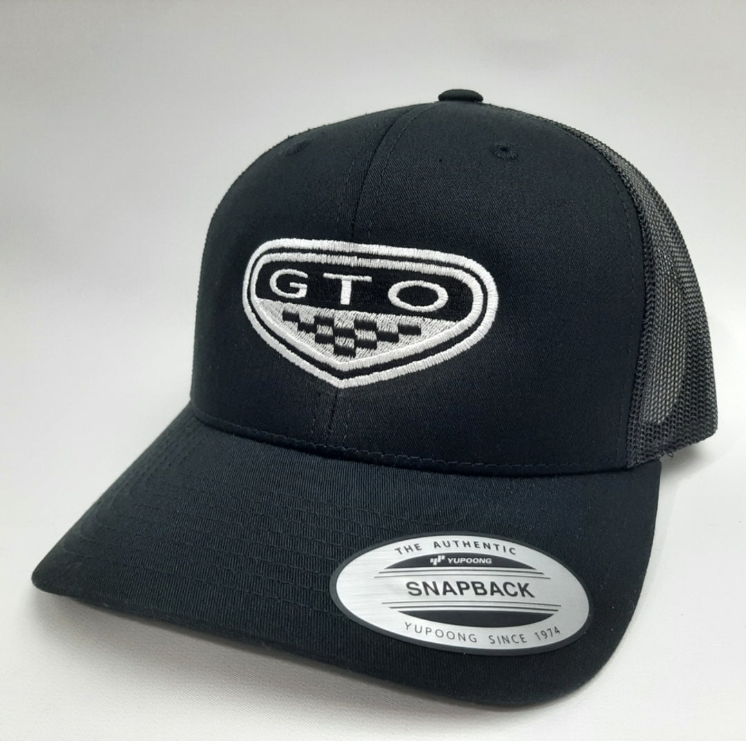 Gto Rapper Hat Pontiac GTO curved bill embroidered mesh snapback cap hat black ...