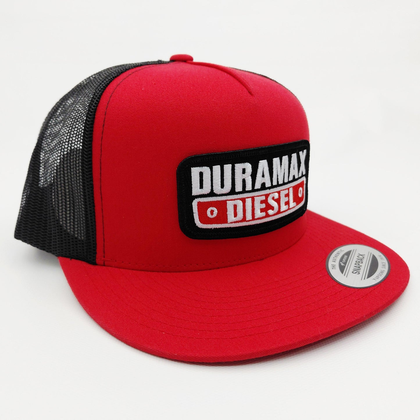 Duramax Diesel Embroidered Patch Flat Bill Trucker Mesh Snapback Cap Hat