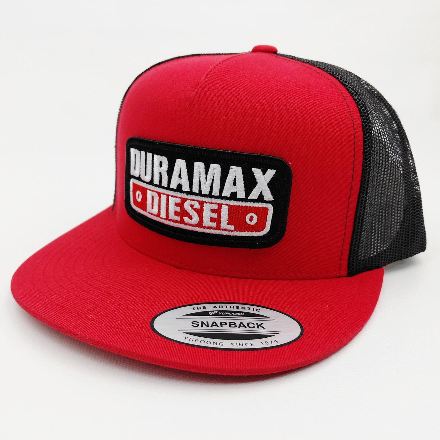Duramax Diesel Embroidered Patch Flat Bill Trucker Mesh Snapback Cap Hat