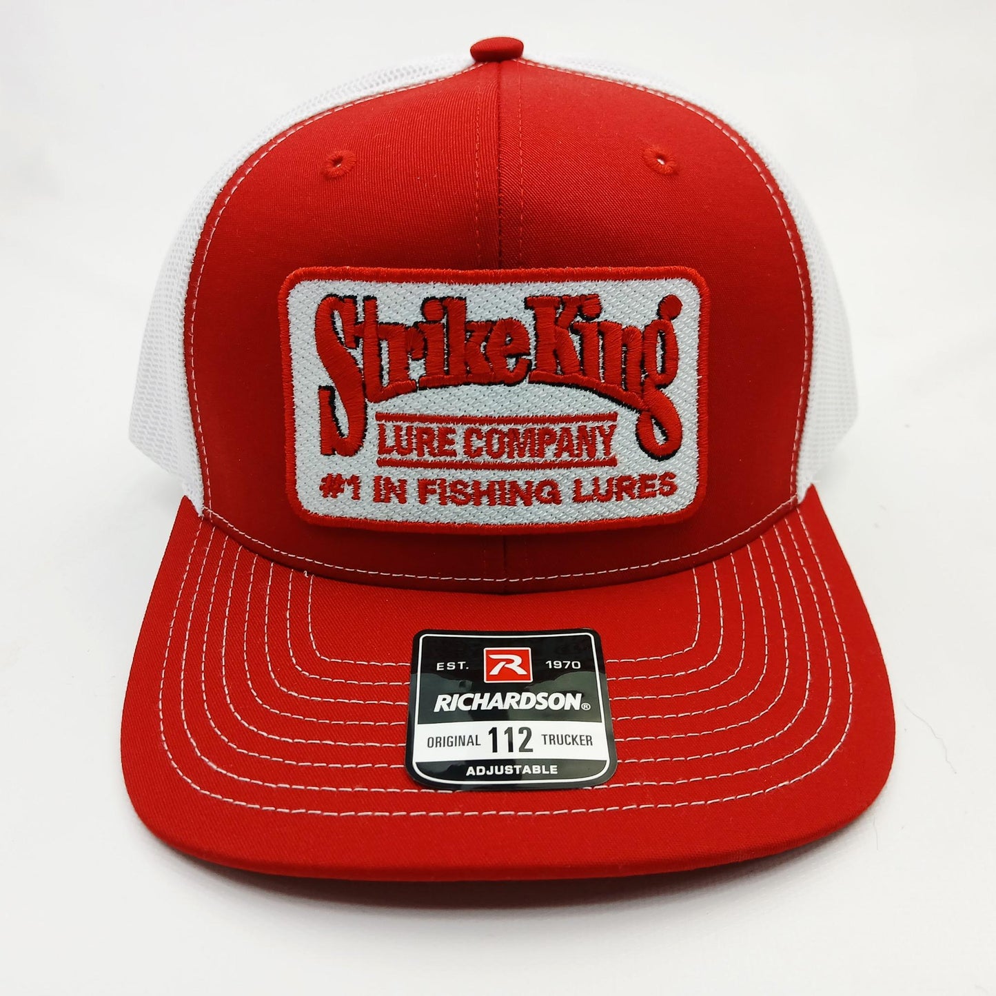 Strike King Fishing Lures Richardson 112 Trucker Mesh Snapback Embroidered Patch