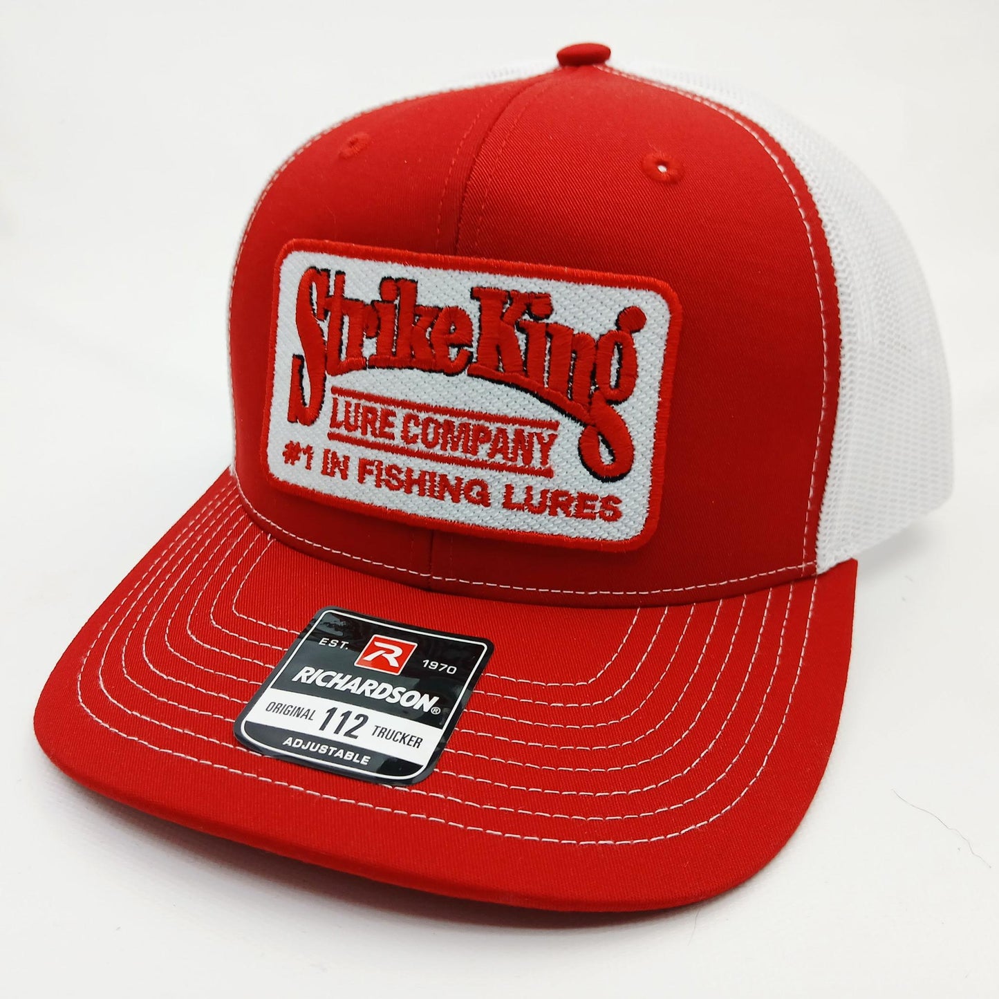 Strike King Fishing Lures Richardson 112 Trucker Mesh Snapback Embroidered Patch