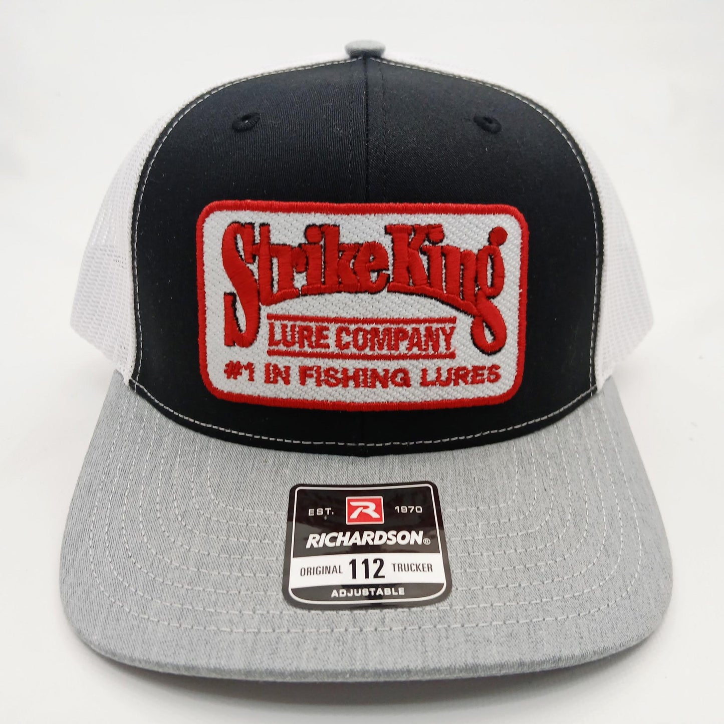 Strike King Fishing Lures Richardson 112 Trucker Mesh Snapback Embroidered Patch