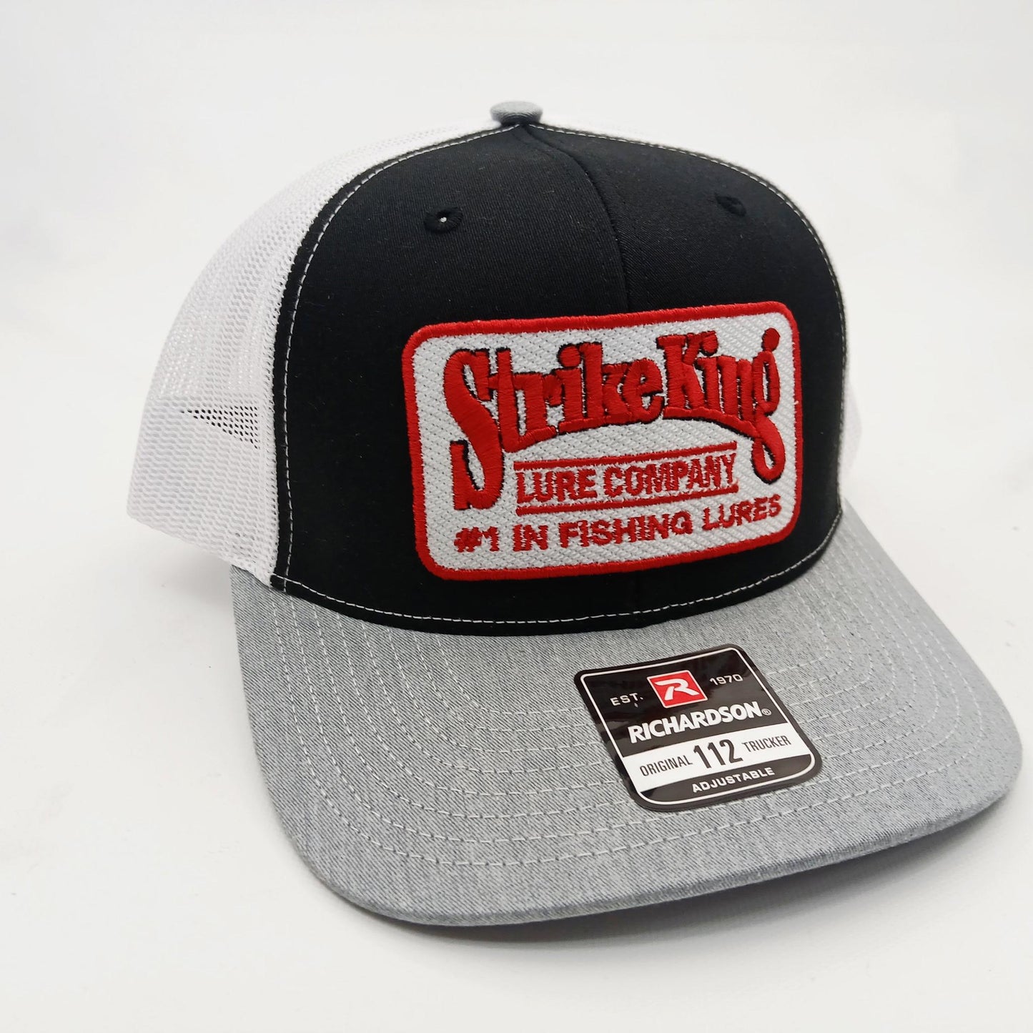 Strike King Fishing Lures Richardson 112 Trucker Mesh Snapback Embroidered Patch