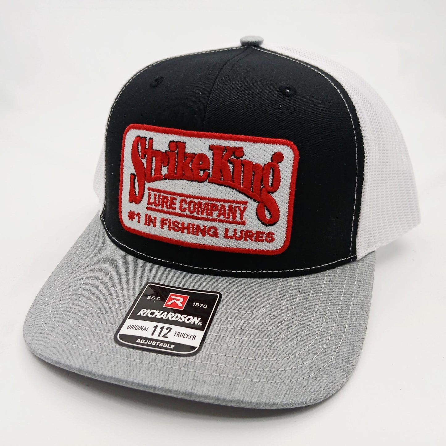 Strike King Fishing Lures Richardson 112 Trucker Mesh Snapback Embroidered Patch